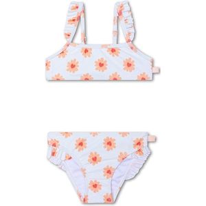 Swim Essentials Bikini Meisjes - Zwemkleding Meisjes - Bloemen Hartjesprint - Maat 134/140