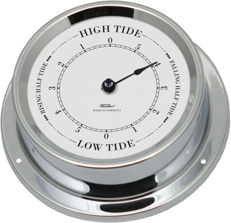 Fischer - 1508TD-47 - Getijdenklok - Zilver - 125 mm