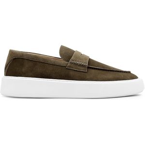 Dutch'D ® Loafer - Instapper - Olijf Groen - Luxe - Sportief - Suede leer - Atmos Era - Maat 46