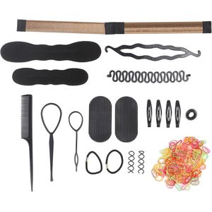 Haarvlechtgereedschap - 20-delige set voor haarstyling, DIY haaraccessoires voor trendy kapsels