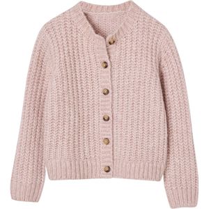 Wijd Vest - Roze - Schuimbreiwerk - Meisjes