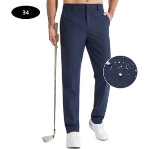 Livano Golfbroek Heren - Golfkleding - Golfen - Golf Accessoires - Nette Pantalon - Marineblauw L - Maat 50