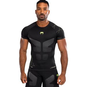 Venum Training Camp 4.0 Rashguard Zwart Neon Groen - S