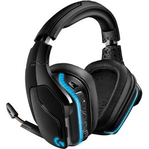 Draadloze RGB-Gamingheadset, 7.1 Surround Sound, DTS X 2.0, 50 mm Pro-G-Drivers, 2,4 GHz, Rockermicrofoon, PC/Mac/PS4/Nintendo Switch, Zwart