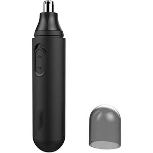 Elektrische wenkbrauwtrimmer, neus- en bakkebaardentrimmer, 2-in-1, prachtig geschenk, zwart.