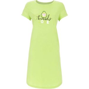 Katoenen avocado nachthemd Ringella - Groen - Maat - 38