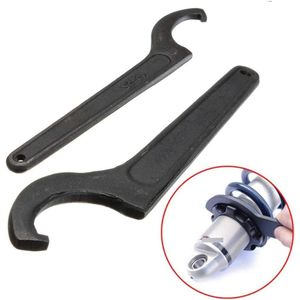 Universal Shock Absorber C Key Tool Adjust Hook Wrench Chrome Vanadium Alloy Steel 45-52mm for Motorcycles