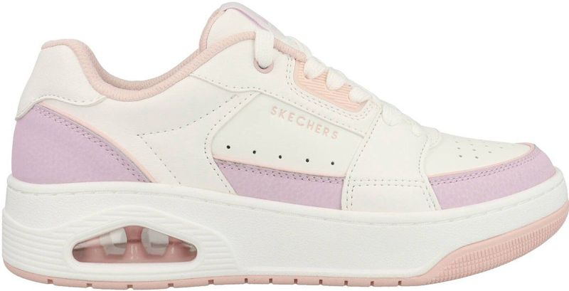 Skechers - Uno Court - Sneakers - Wit - Paars - Courted Air 177710/WLVP