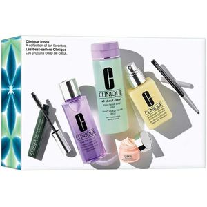 Clinique - All About Clean - Set - 6 stuks - Liquid Facial Soap 200 ml - Moisturizing Lotion 125 ml - Makeup Remover 125 ml - All About Eyes 5 ml - Mascara in Black - Quickliner For Eyes Intense in Intense Black