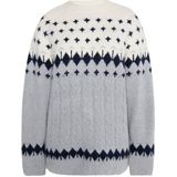 usha - BLUE LABEL - Gebreide Trui - Oversized - Noorse Patroon