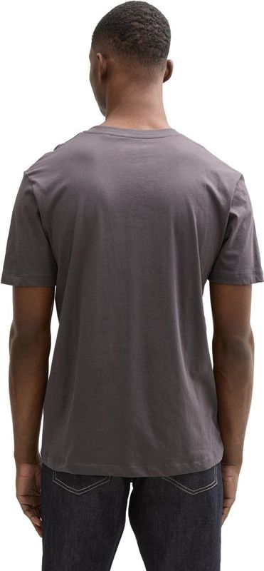 Tom Tailor - T-Shirt - Korte Mouwen - Effen - V-hals