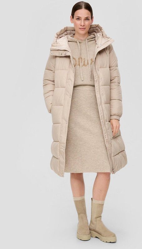 s.Oliver - Gewatteerde Mantel - Extra Lang - Winterjassen