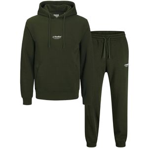 JACK & JONES - JJESOHO - Joggingpak - Olijfgroen - Sweatstof