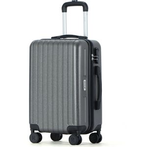 RYER Handbagage Koffer 36L - Combinatieslot - Waterdicht - 360 Graden Wielen - Grijs