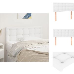 vidaXL Hoofdbord - Bed - 100 x 5 x 78/88 cm - Kunstleer - Bedonderdeel
