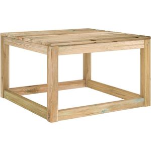 vidaXL Tuintafels 2 st - Grenenhout 60x60x36,5 cm Houten Tuintafel - Pallet Tafel - Tuin Bank - Lounge Set - Outdoor Furniture - Terras Meubel