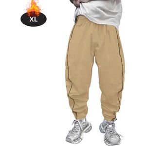 Nivard Trainingsbroek Heren - Sportbroek - Trainingsbroek Lang - Trainingspak - Sportkleding - Khaki - XS