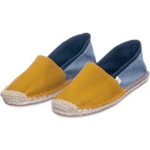 Kingdom of Wow – Espadrilles Dames Mango Geel Vegan Maat 39 - Handgemaakt