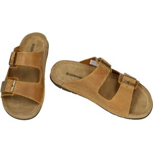 Dr Brinkmann -Heren - camel - pantoffels & slippers - maat 40