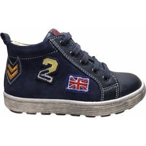 naturino rits veter Union Jack hoge sneakers 5215 navy mt 23