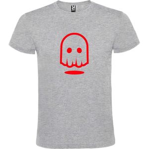 Grijs T-shirt ‘Spookje’ Rood maat XL