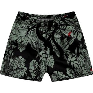 Your Wishes Swimshort Botanic - Zwembroek - Zwart/Groen - Jongens -