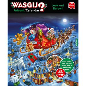 Jumbo 24 Puzzles aus 54 Teiles - WASGIJ Adventskalender Weihnachten - 54 Teile.