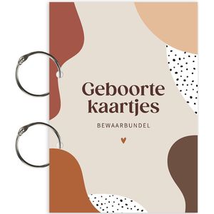 Volpracht Bewaarbundel - Bewaarbundel geboortekaartjes - Abstracte vormen - Kraamcadeau