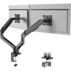 Verstelbare Monitorarm voor 2 Schermen 13-32 Inch - VESA 75/100 - Kantel- en Draai-functie