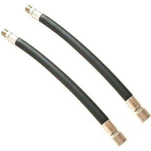 Flexibele Rubber Bandenventielverlenging - Dubbele Adapter voor Pomp 160 mm