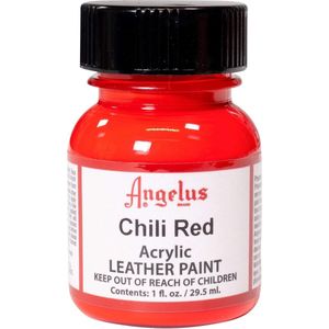 Angelus Leather Acrylic Paint - textielverf voor leren stoffen - acrylbasis - Chili Red - 29,5ml