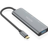 AISENS A109-0764 interface hub USB 3.2 Gen 2 (3.1 Gen 2) Type-C 10000 Mbit/s Grijs