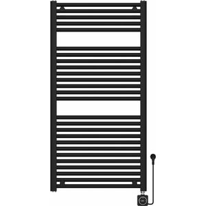 Saqu Elekstrische Radiator 118,5x60 cm Mat Zwart