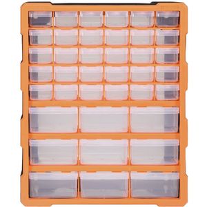vidaXL Organiser met 39 lades - 38x16x47 cm Opbergtas - Organizer - Gereedschapsorganizer - Tool Box - Kastje