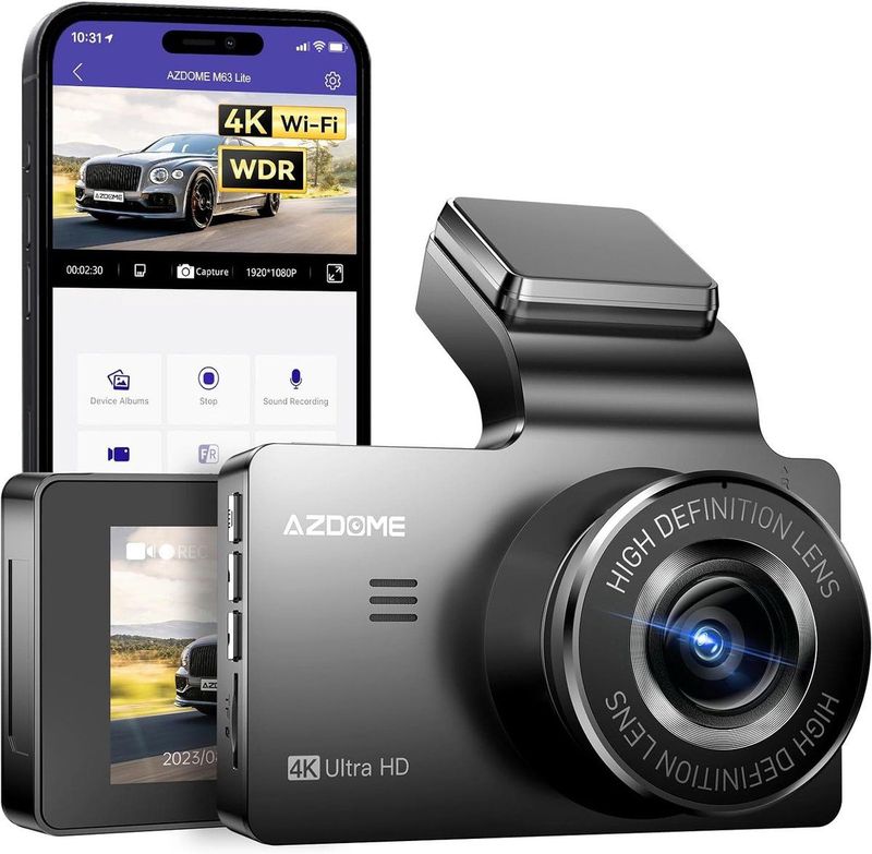 Azdome - M63 Lite - Dashcam - 4K Ultra HD - Geen GPS