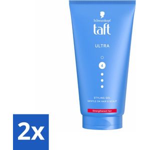 Taft - Ultra 4 - Styling Gel - Stevige fixatie - 150 ml - Voordeelverpakking - 2 stuks