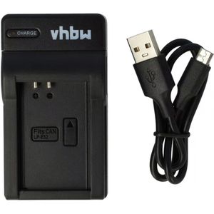 Accu oplader voor Canon LP-E12, diverse EOS model Accu's - Zwart