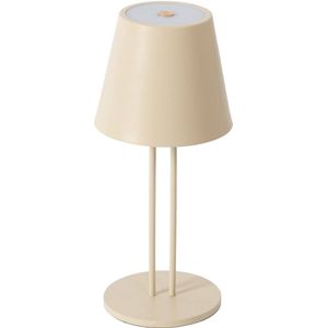 Lindby - Terraslampen- met touchdimmer - 1licht - Metaal, kunststof - H: 25 cm - beige - Inclusief lichtbron