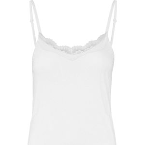 GAUBERTÂ® Bamboe Onderjurk met kant 92CM GBTW-817 2XL/3XL Wit