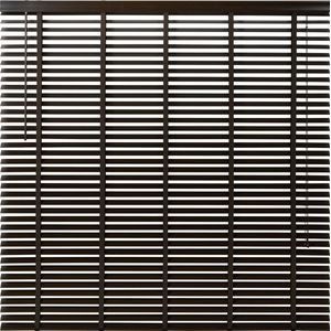 Houten Jaloezie - Bruin - 180x180 cm - Raamdecoratie - Lamelbreedte 50 mm - Inclusief Bedieningskoord en Draaistang