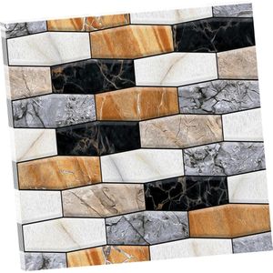 10 stuks steenbehang, 3D-zelfklevende wandpanelen voor meubels, wanddeur, waterdicht, 30 x 30 cm (532)