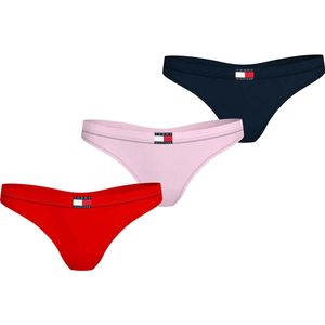 Tommy Hilfiger Uw0uw05641 Tanga 3 Eenheden Veelkleurig S Vrouw