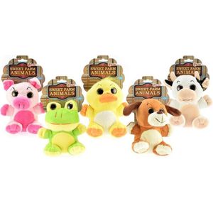 Toi Toys Pluche Dieren met Grote Ogen (1 Stuk) Assorti