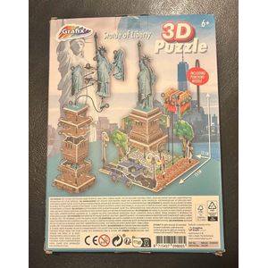 3D puzzel | Vrijheidsbeeld | Statue of Liberty | Grafix | 6+