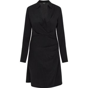usha - BLACK LABEL - Jurk - Zwart - Knielengte - Getailleerd