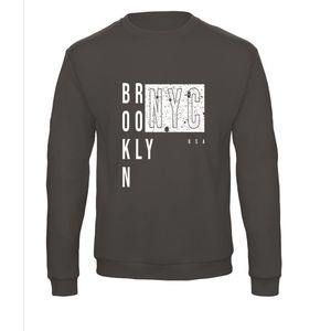 Sweatshirt 359-25 Brooklyn NYC - Blauw, S