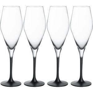 Villeroy & Boch - Manufacture Rock - Champagneglas 260ml - 4 stuks - Kristal