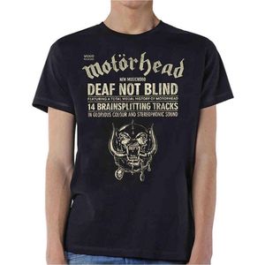 Motorhead - Deaf Not Blind Heren T-shirt - L - Zwart