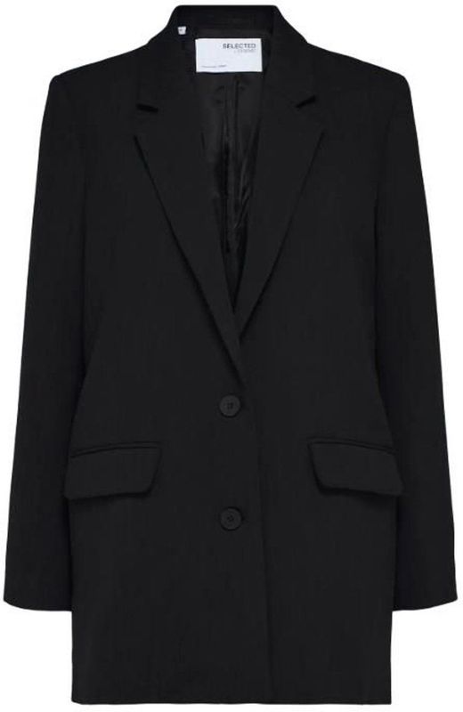 Selected Femme - Rita LS Oversized Blazer - Zwart - Dames - Polyester
