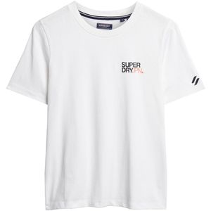 Superdry Sportswear Logo Relaxed T-shirt Met Korte Mouwen Wit S Vrouw